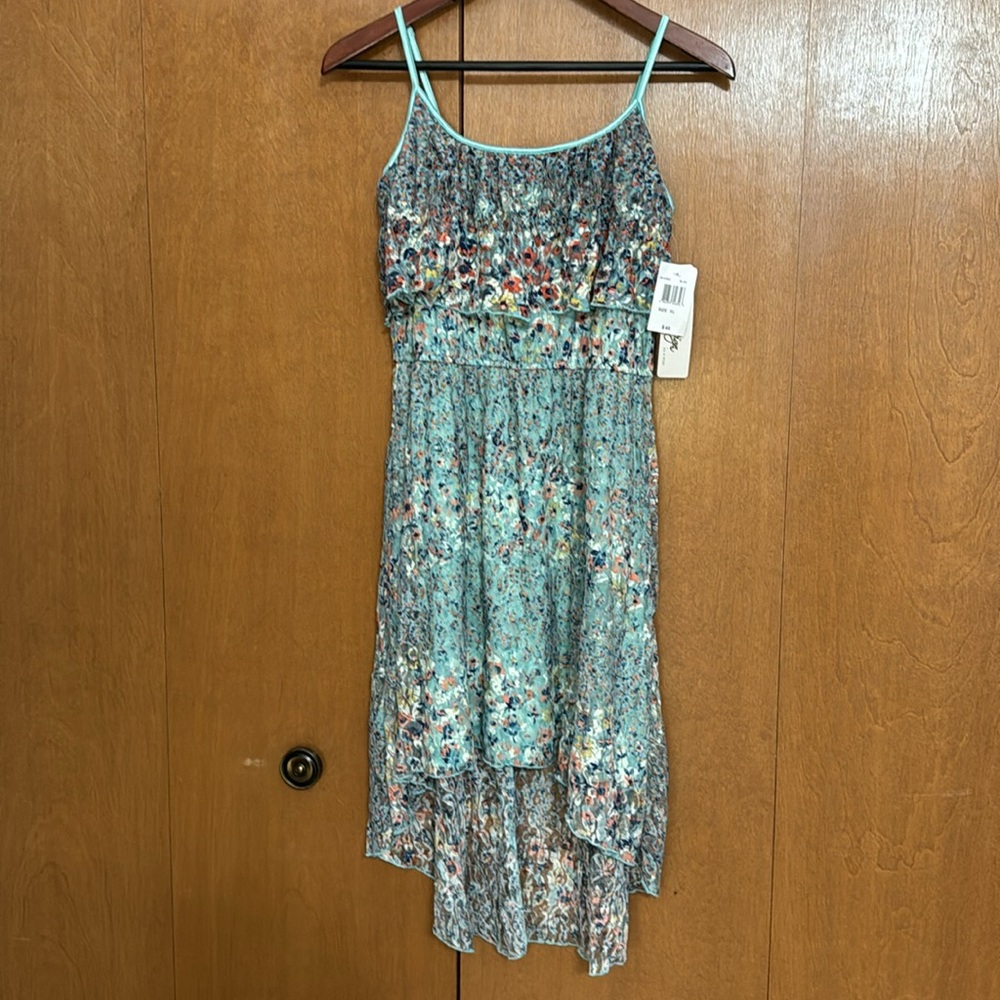 NWT Love Reign, Spaghetti Strap Dress, Size XL, Built in Slip, Longer Back